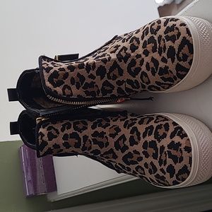 Steve Madden Leopard Print Sneakers